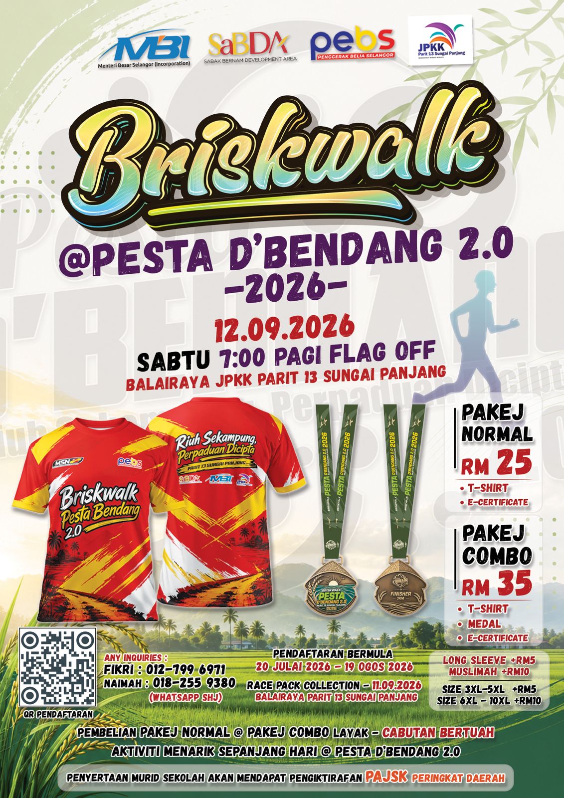 BRISKWALK @ PESTA D'BENDANG 2.0 (3KM)